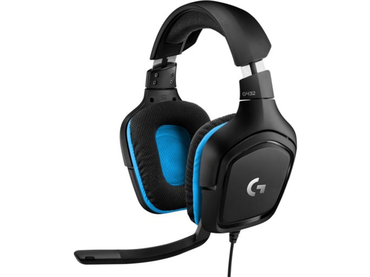 Logitech G432 Gaming Headset (sort/blå) Gaming headset