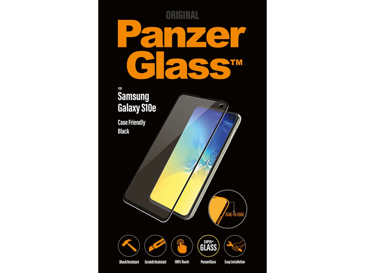 PanzerGlass Galaxy S10e Skjermbeskytter (sort) Skjermbeskyttelse