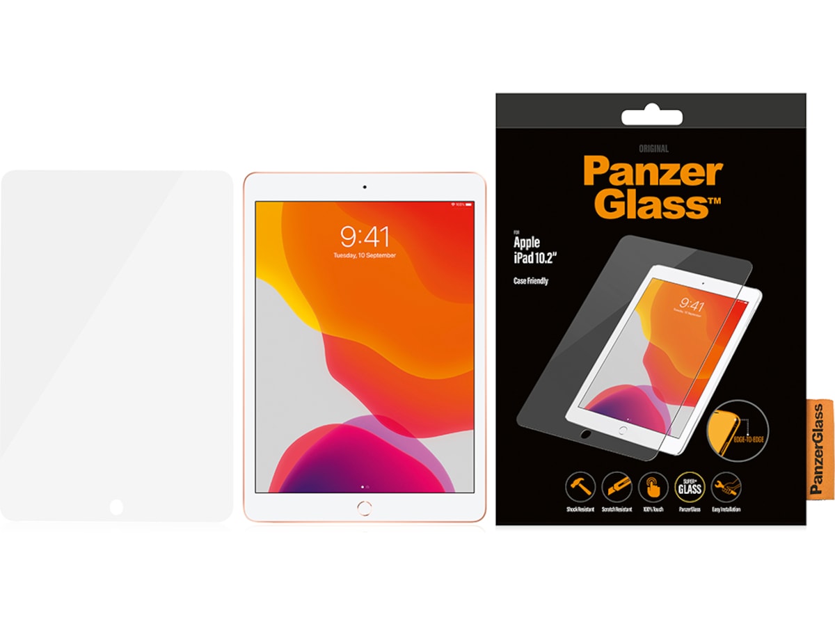 PanzerGlass iPad 10,2" (2021) Clear Glass Skjermbeskytter Skjermbeskyttelse nettbrett