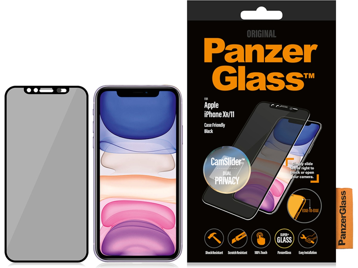 PanzerGlass iPhone XR / 11 CamSlider Skjermbeskytter Skjermbeskyttelse