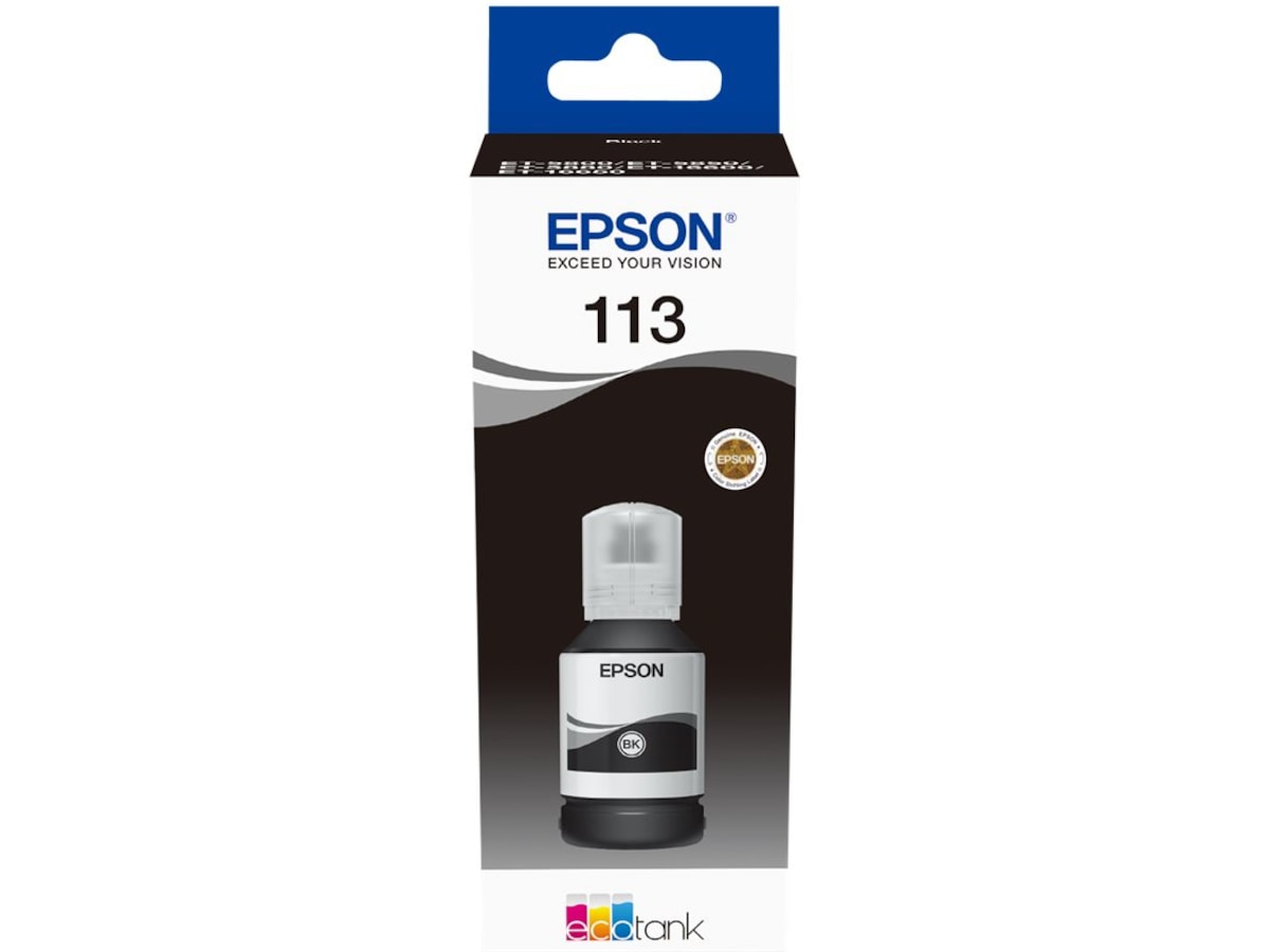 Epson Blekk 113 Ecotank Sort Blekkpatroner