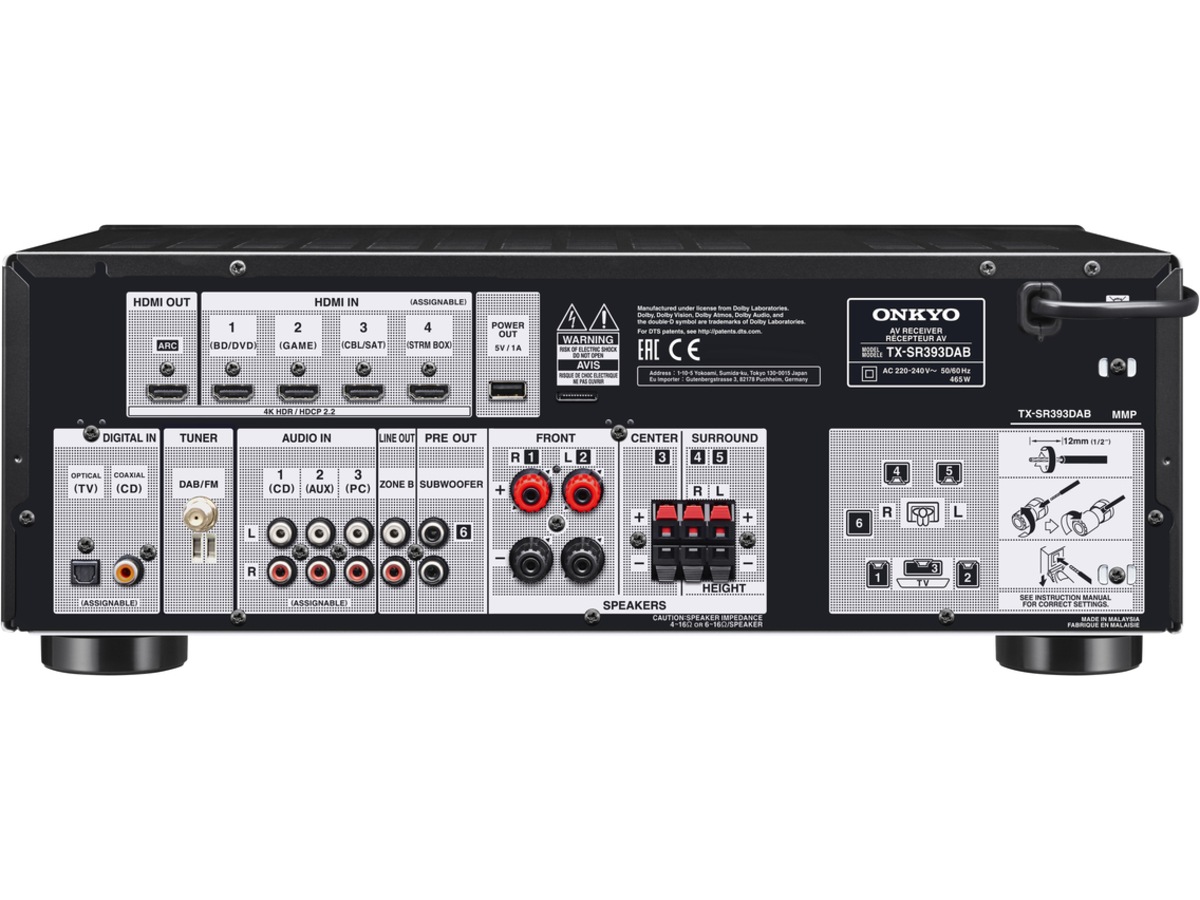 Onkyo TXSR393DAB receiver Demo KomplettBedrift.no