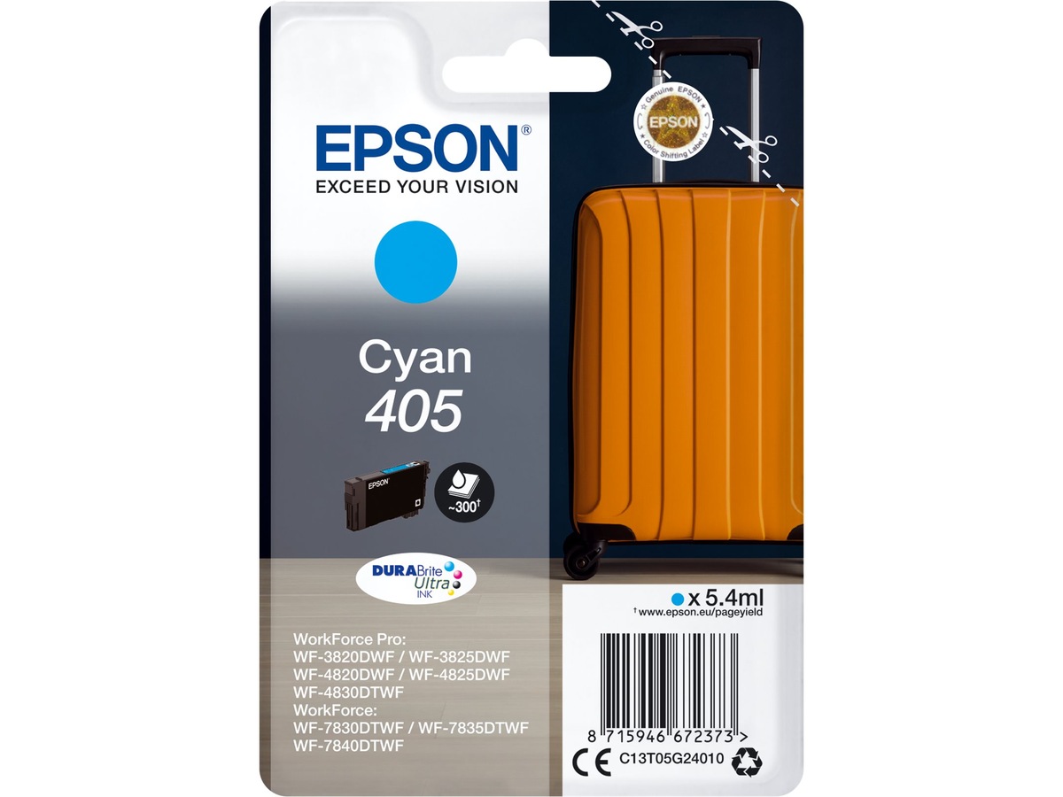 Epson Blekk 405 Cyan