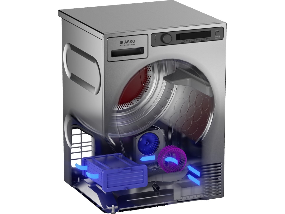 ASKO TDC1772C.T Proff tørketrommel (titanium) Tørketrommel