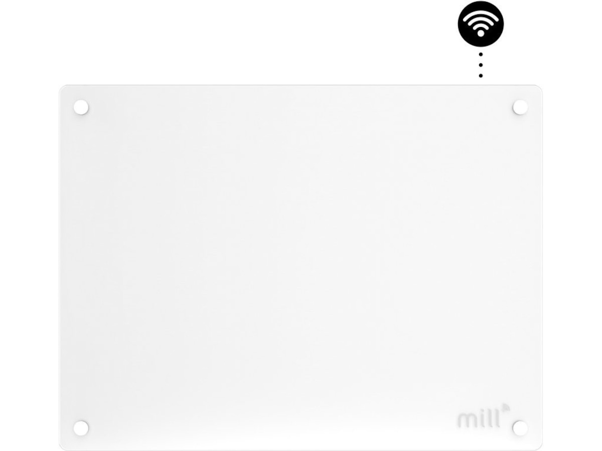 Mill Glass WiFi Gen 3 panelovn 400W  (hvit) Panelovner