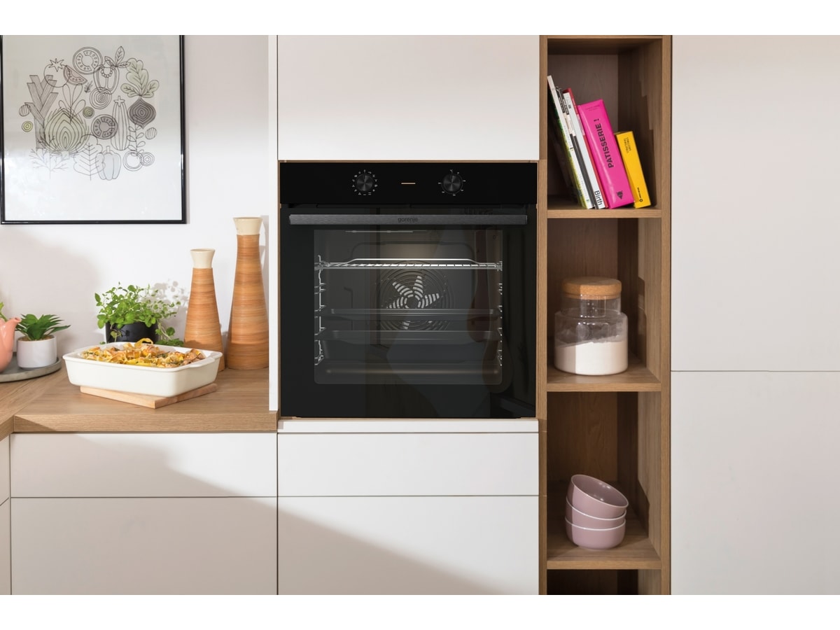 Gorenje BO6717E03BG Innbyggingsovn (sort) Stekeovn