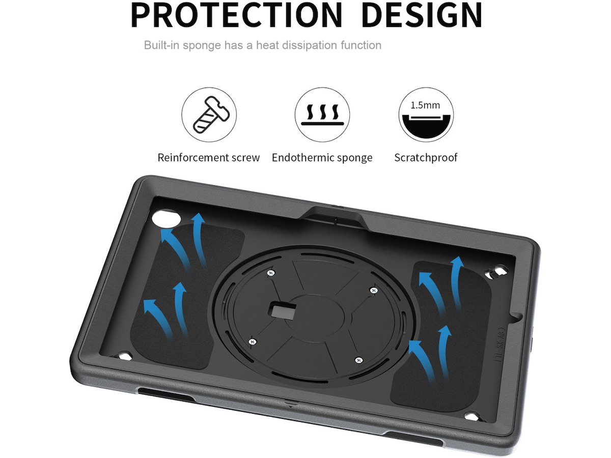 4smarts Galaxy Tab Active4 Pro Rugged Case Grip Deksel til nettbrett