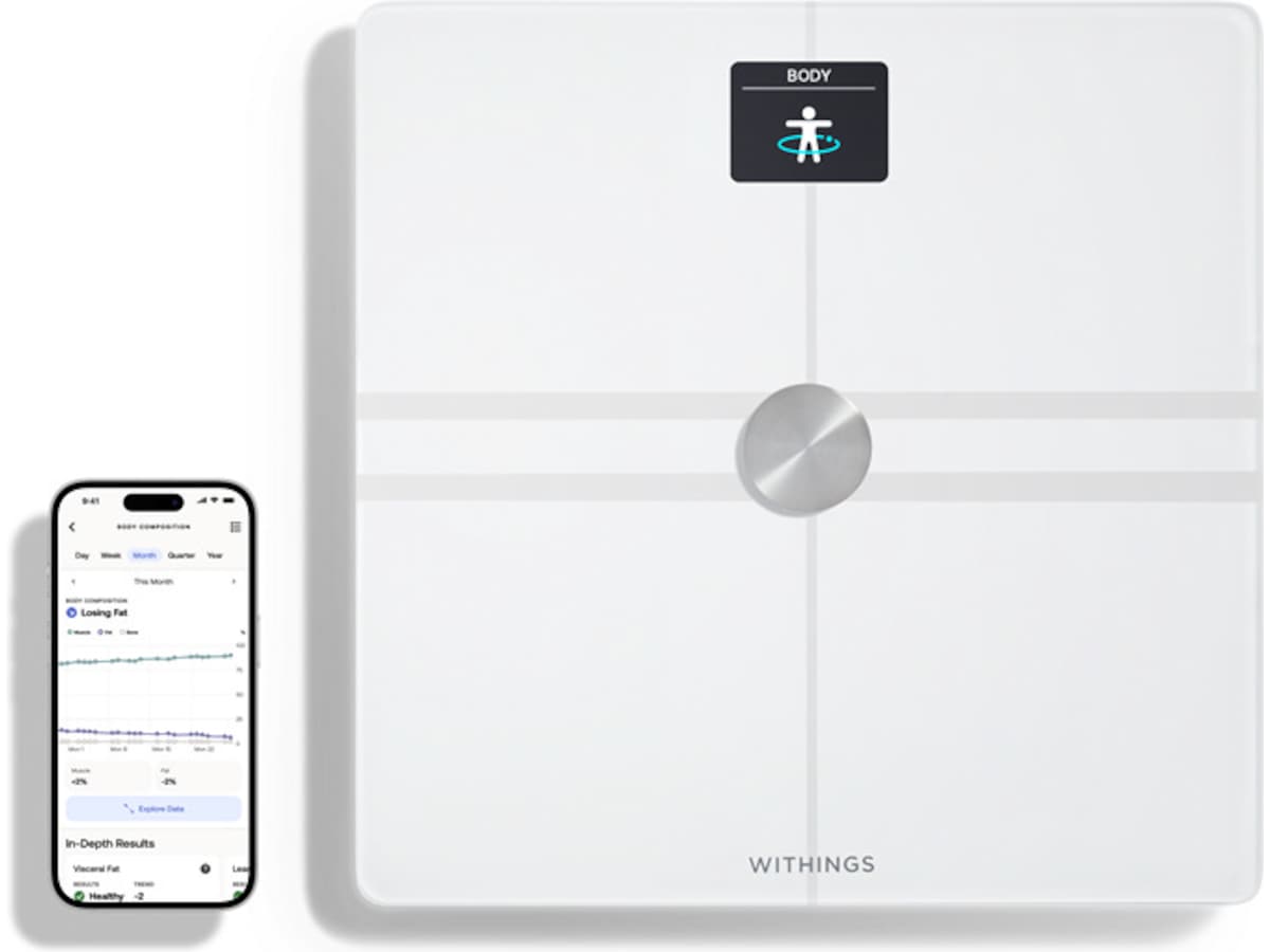 Withings Body Comp Wi-Fi smart badevekt (hvit) Badevekt