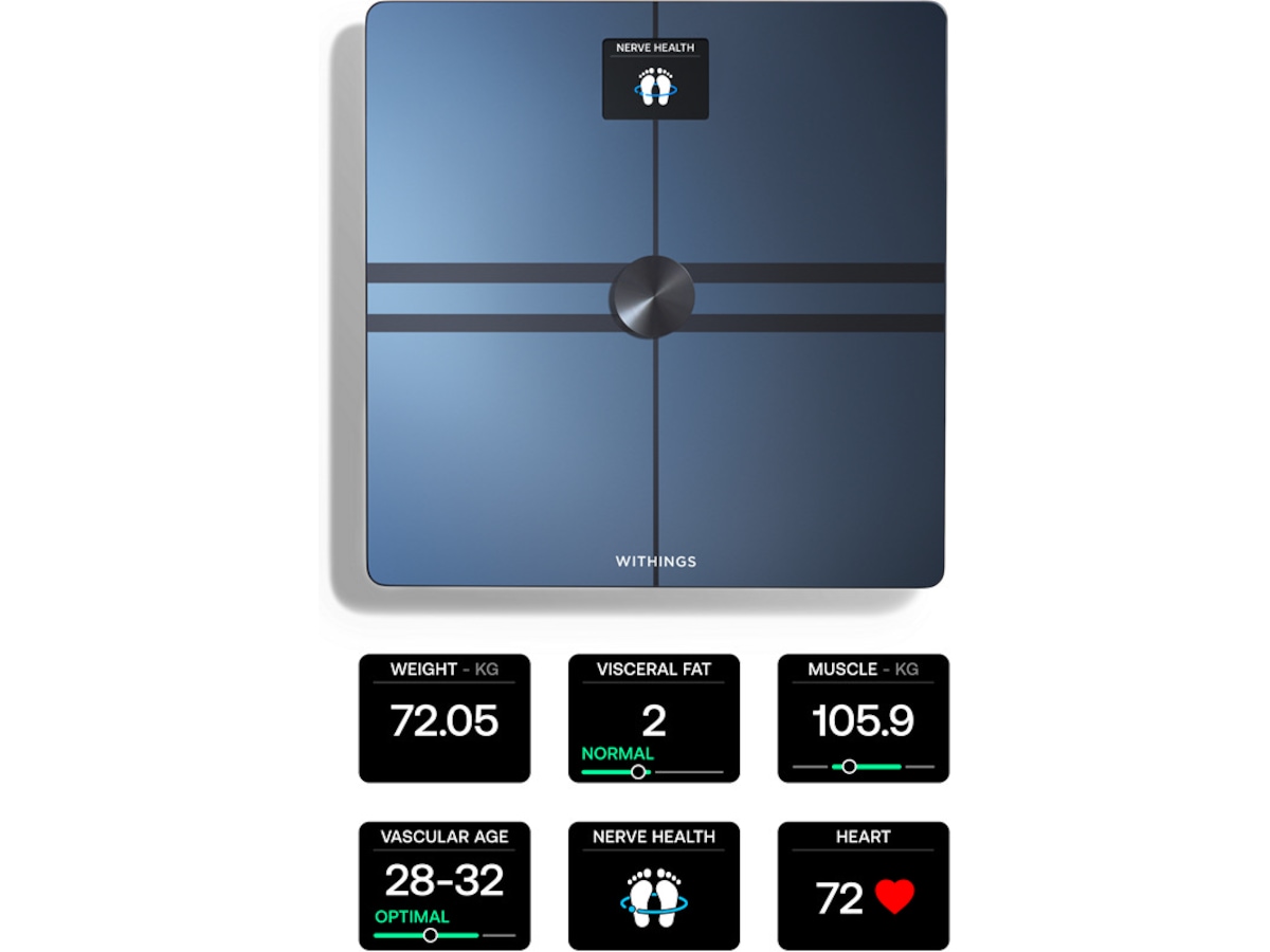 Withings Body Comp Wi-Fi smart badevekt (sort) Badevekt