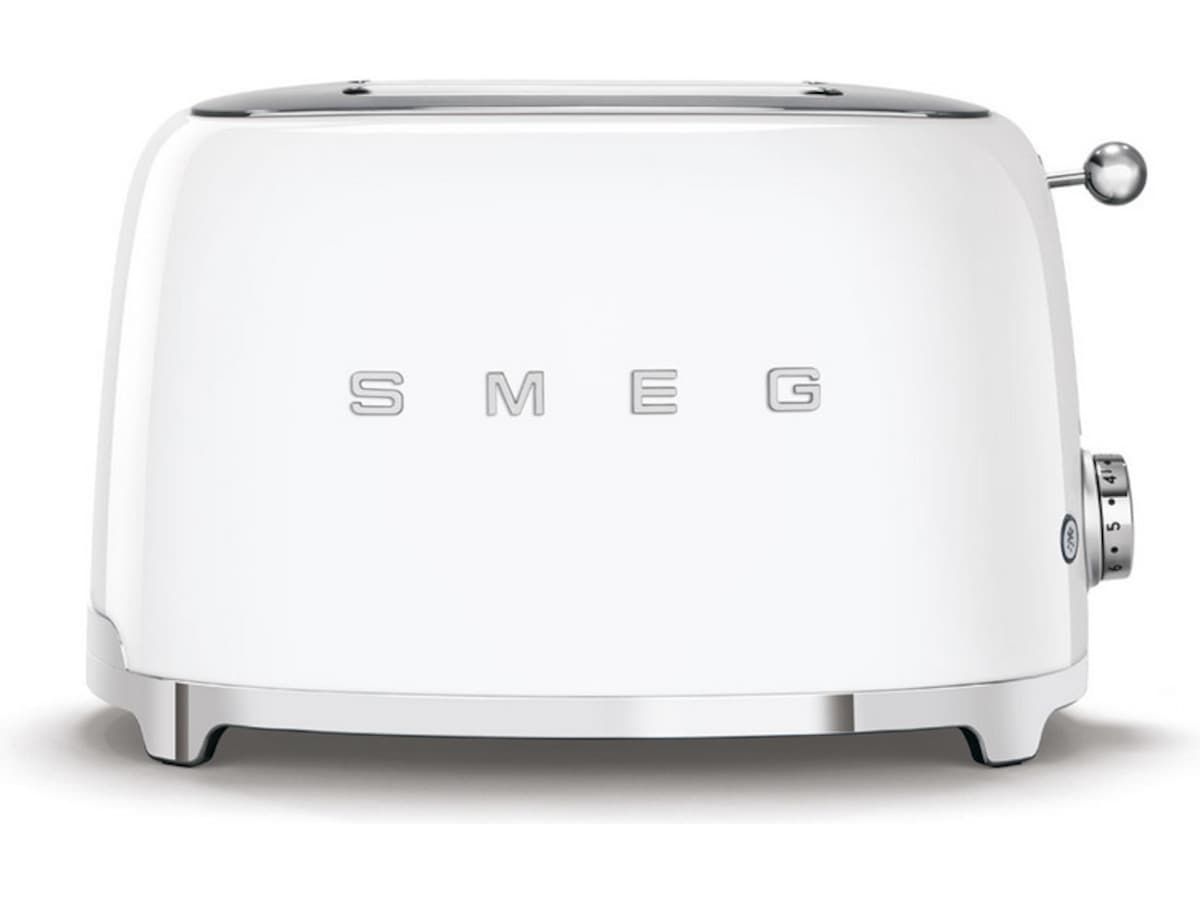 Smeg TSF01WHEU Brødrister for 2 skiver (hvit) Brødristere