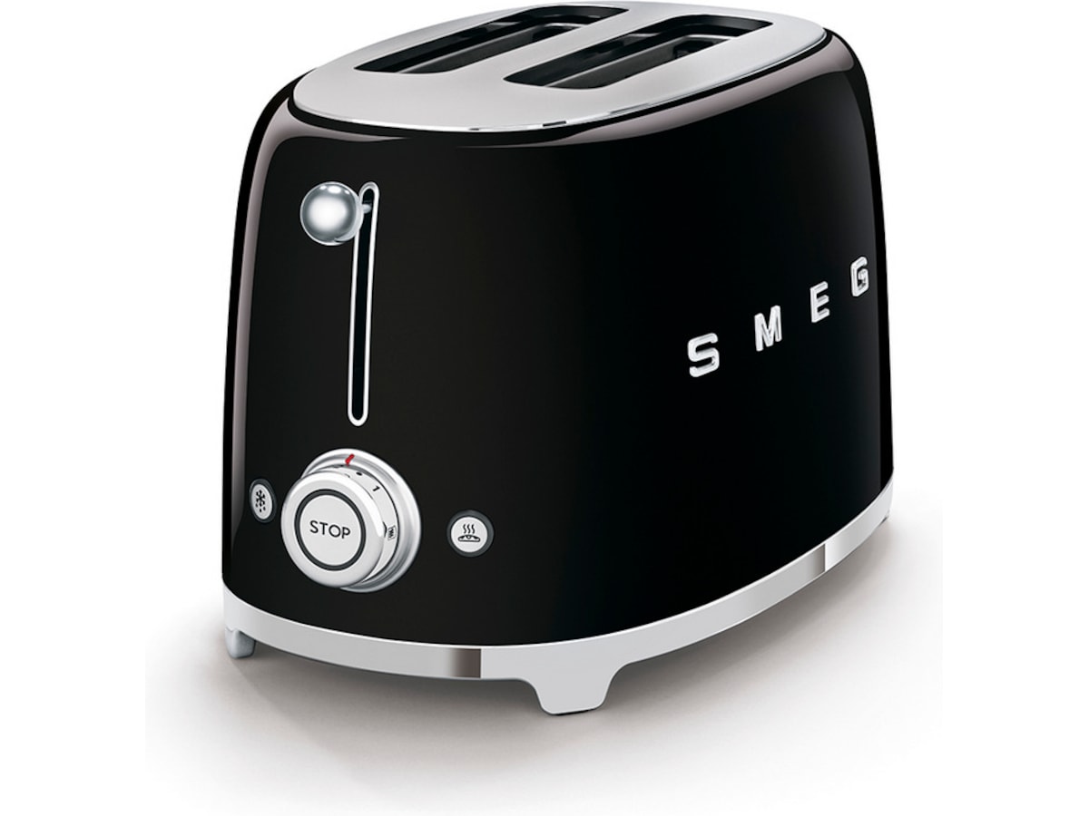 Smeg TSF01BLEU Brødrister for 2 skiver (sort) Brødristere