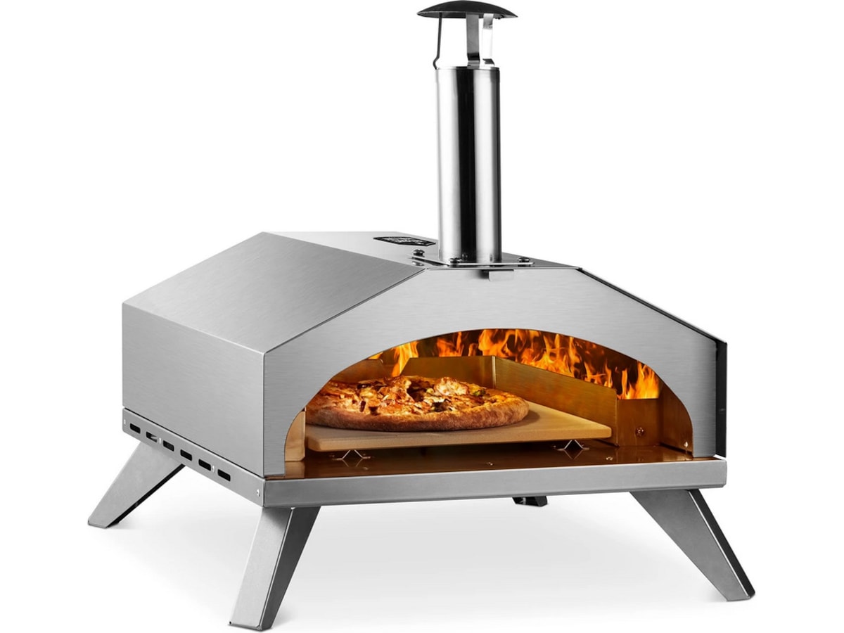 Austin and Barbeque AABQ 12" Gassdrevet pizzaovn (rustfritt stål) Pizzaovner