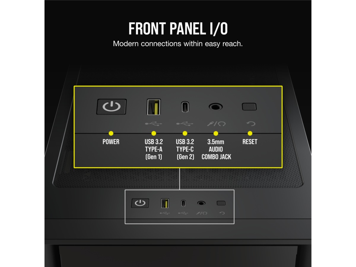Corsair iCUE 4000D RGB Airflow Mid-Tower (sort)  -B-Grade Demo annet i datautstyr