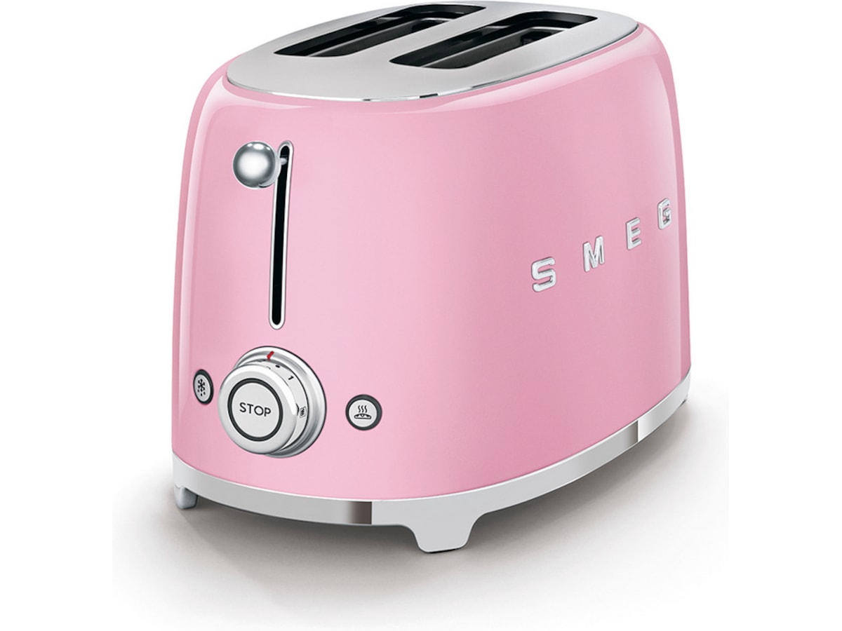 Smeg TSF01PKEU Brødrister for 2 skiver (rosa) Brødristere