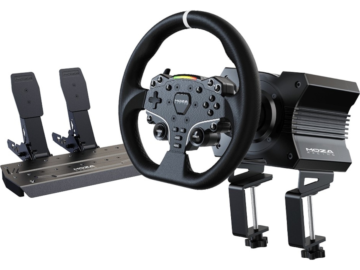 Moza Racing R5 Racing Simulator Bundle Ratt & pedaler