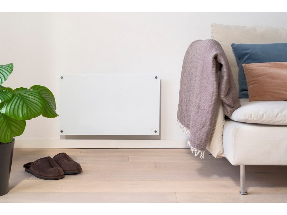 Mill Glass panelovn 700W (hvit) 2-pack Panelovner