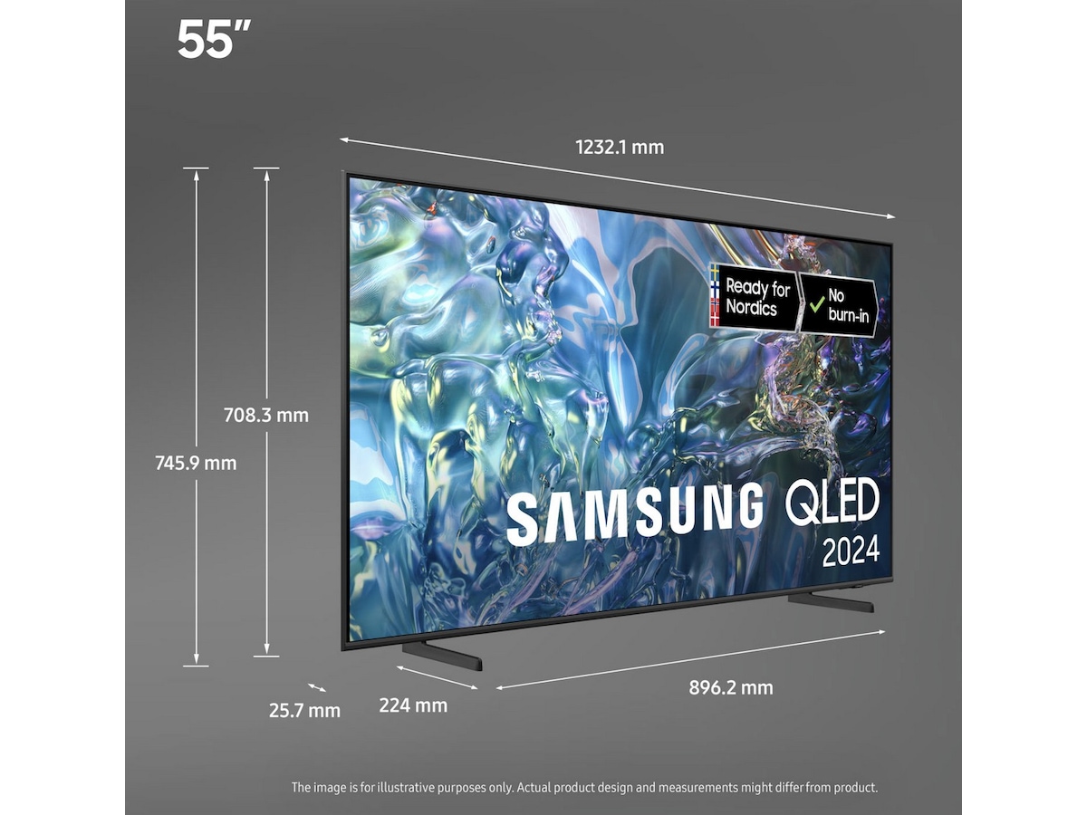 Samsung 55" Q60D QLED 4K TV TQ55Q60D 50 - 59 tommer TV