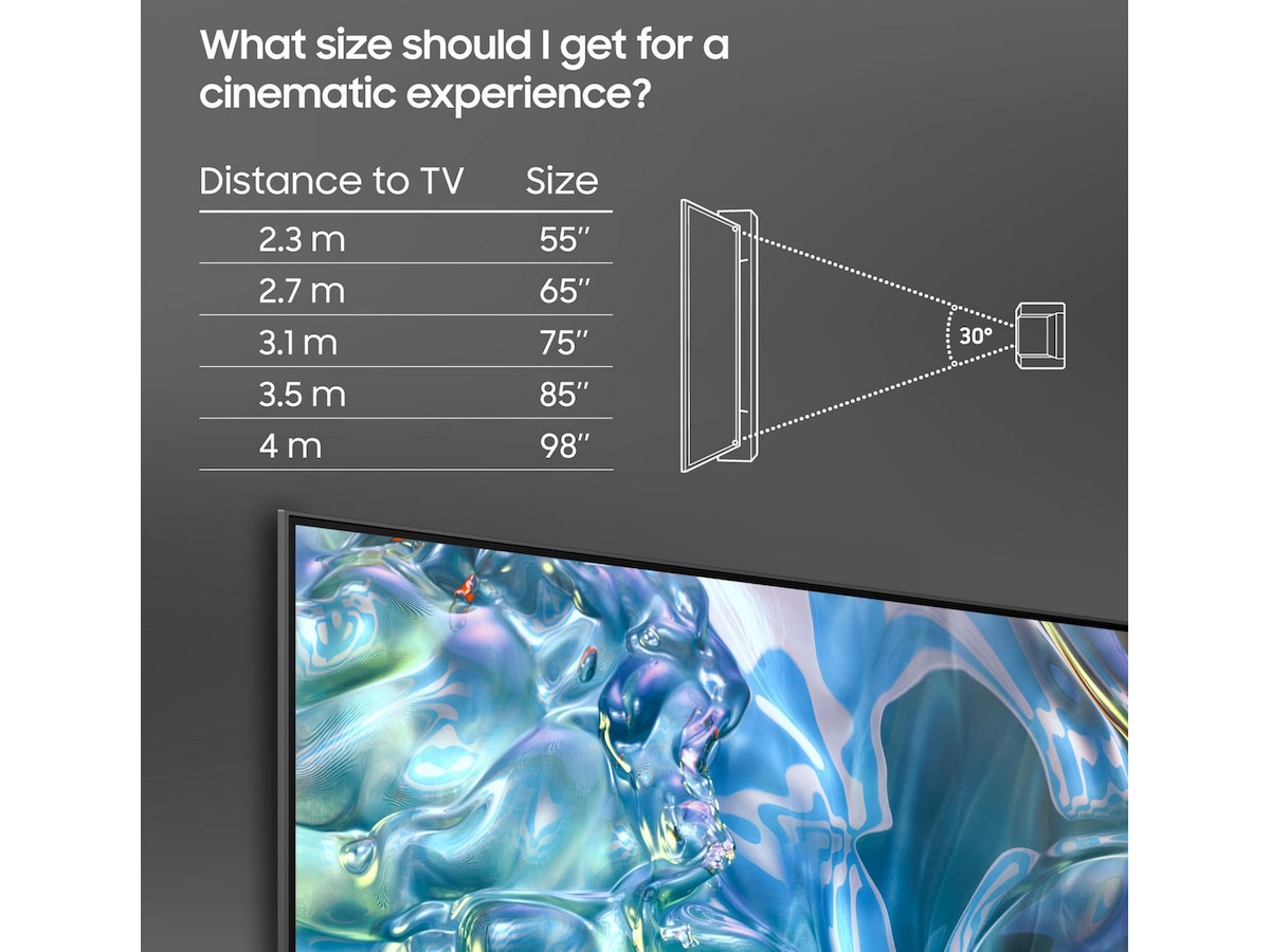 Samsung 55" Q60D QLED 4K TV TQ55Q60D 50 - 59 tommer TV