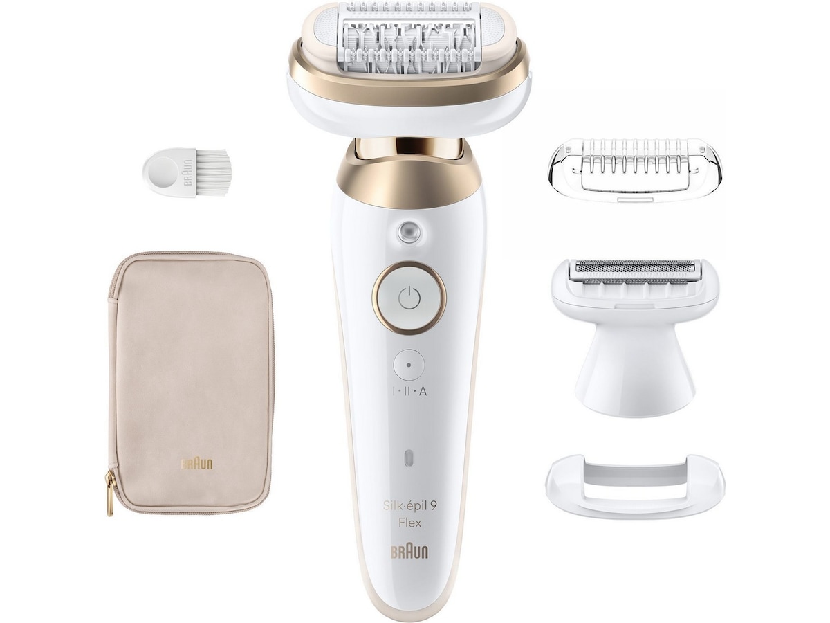 Braun Silk-épil 9 Flex 3D Epilator SES9-041 (hvit/gull) Epilator & IPL-hårfjerning