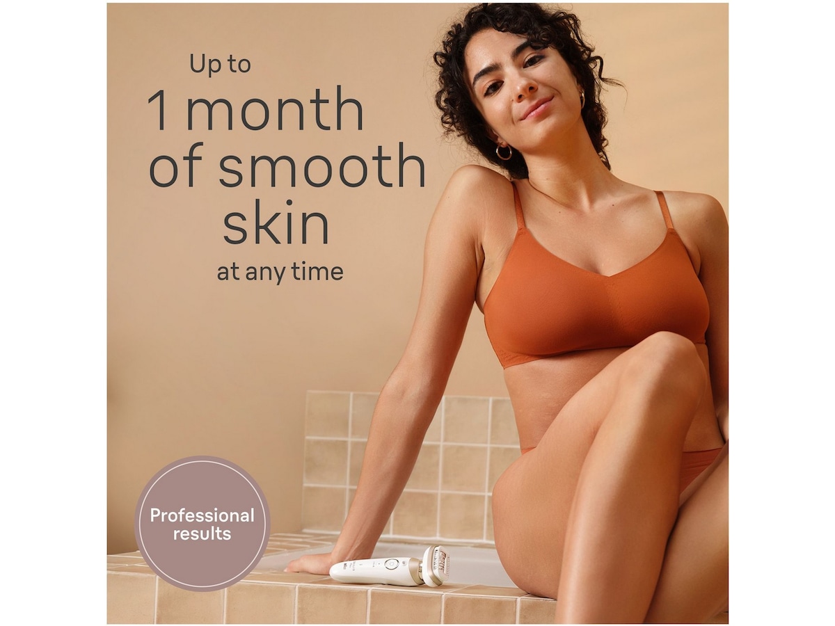 Braun Silk-épil 9 Flex 3D Epilator SES9-041 (hvit/gull) Epilator & IPL-hårfjerning