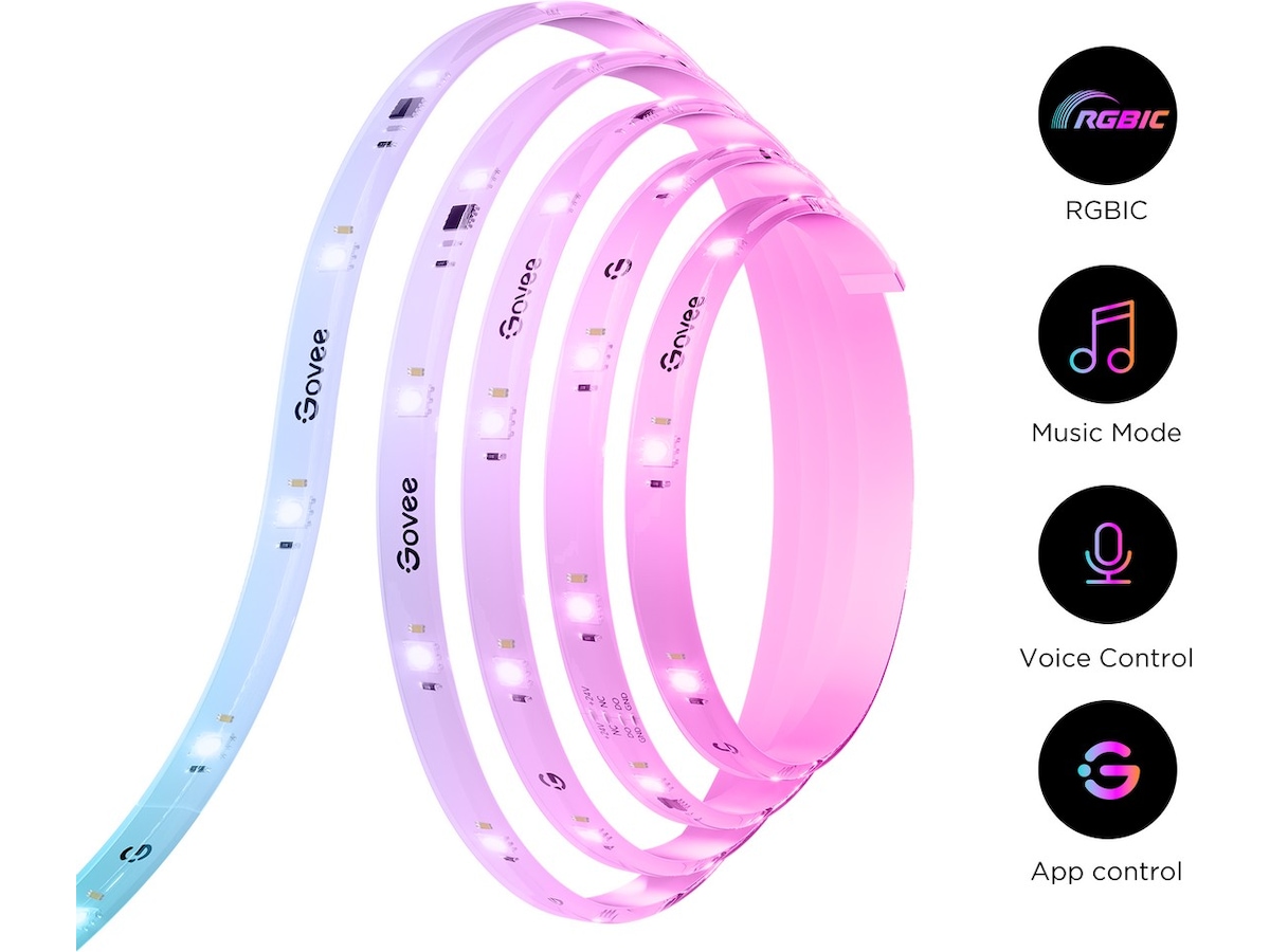 Govee RGBIC LED Lightstrip - 10 meter Led strips & underholdning