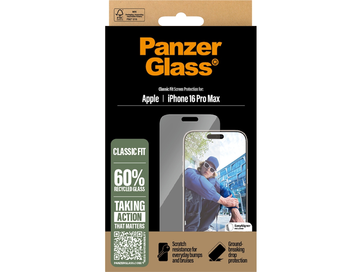 PanzerGlass iPhone 16 Pro Max skjermbeskytter Skjermbeskyttelse