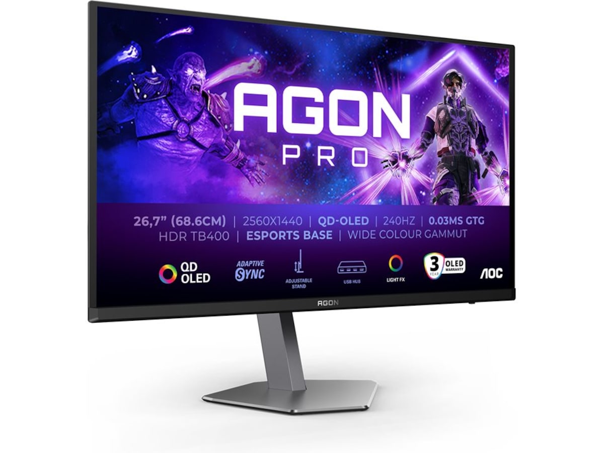 AOC 27" gamingskjerm Agon Pro AG276QZD2 Skjermer
