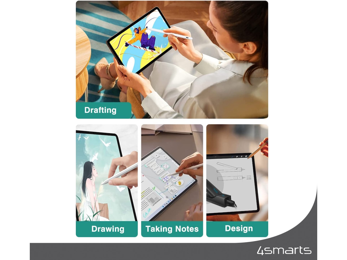 4smarts Pencil Pro 3 iPad stylus (hvit) Tastatur og stylus