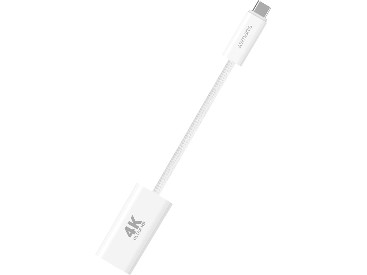 4smarts USB-C til HDMI adapter 15cm (hvit) Kabeladaptere & overganger