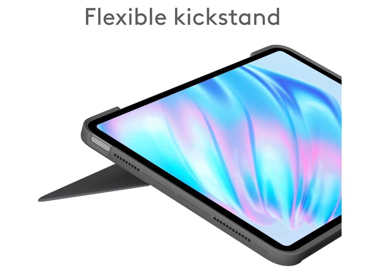 Logitech iPad Air 11" Combo Touch tastaturdeksel (oxford grey) -B-Grade Demo annet i PC & nettbrett