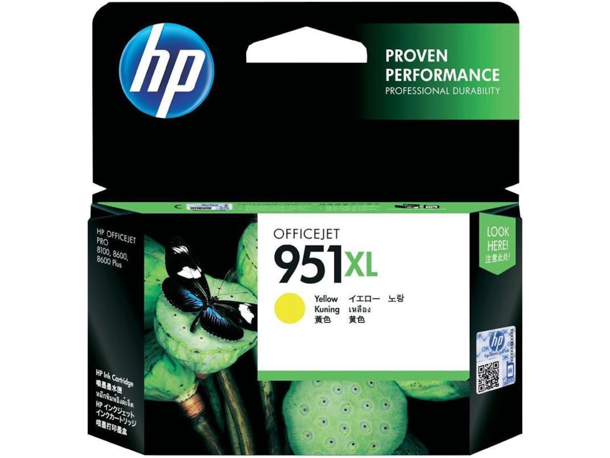 HP Blekk 951XL Gul Blekkpatroner