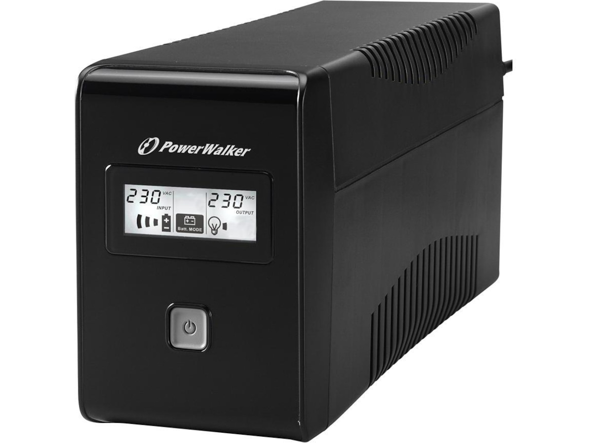 BlueWalker PW UPS VI 650 LCD Schuko UPS og UPS batteri