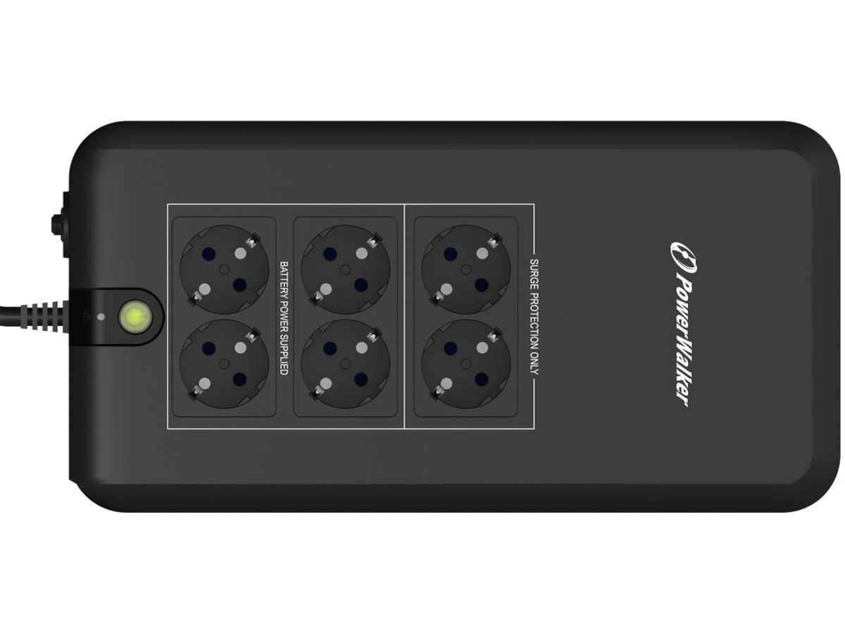 BlueWalker PW UPS VFD 800 APFC Schuko UPS og UPS batteri