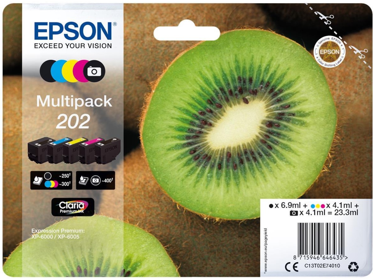 Epson 202 Multipack (5clr) Blekkpatroner