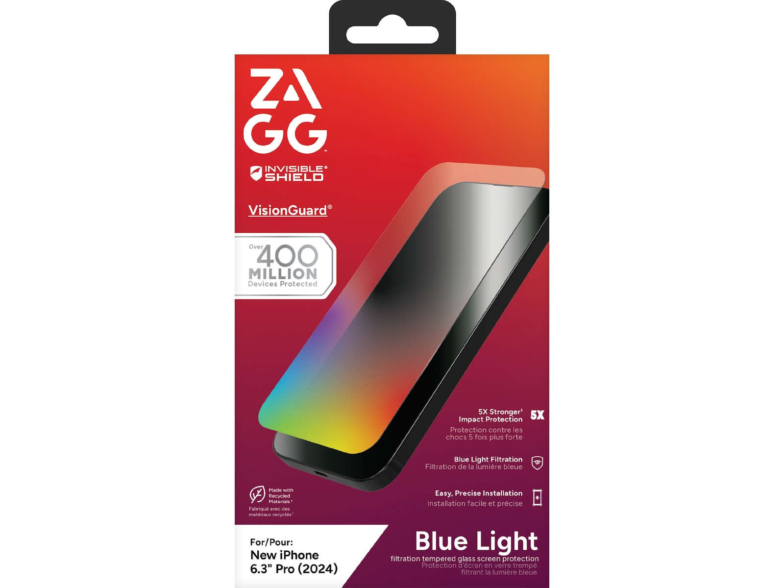 InvisibleShield Glass Elite VisionGuard iPhone 16 Pro Skjermbeskytter Skjermbeskyttelse