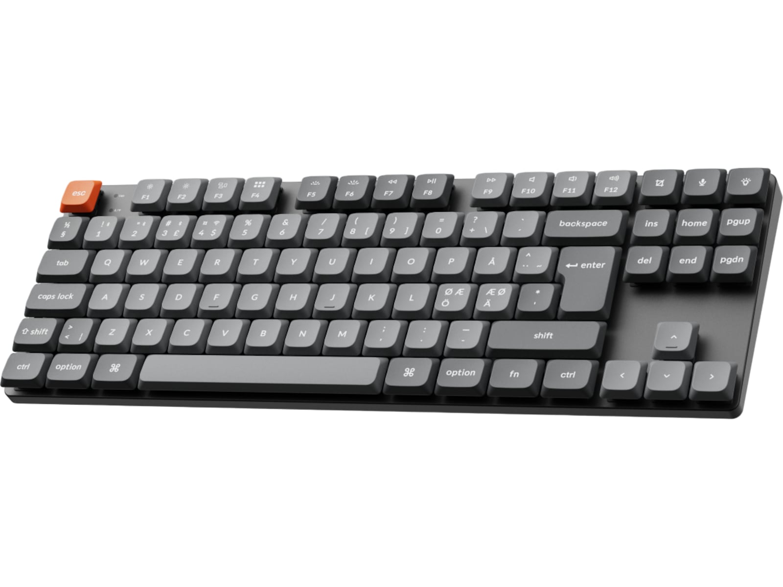 Keychron K1 MAX QMK/VIA Gateron Brown trådløst gamingtastatur Gamingtastatur