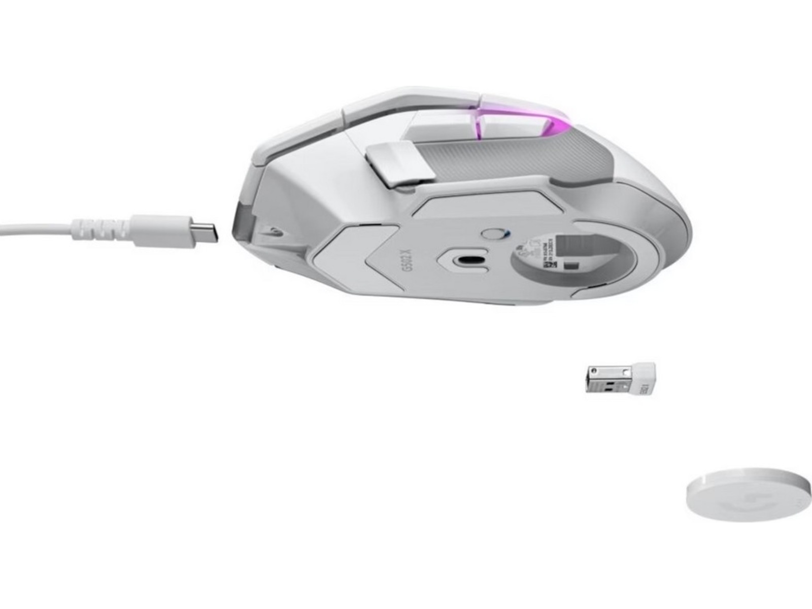 Logitech G502 X Plus Gamingmus (hvit) Gamingmus