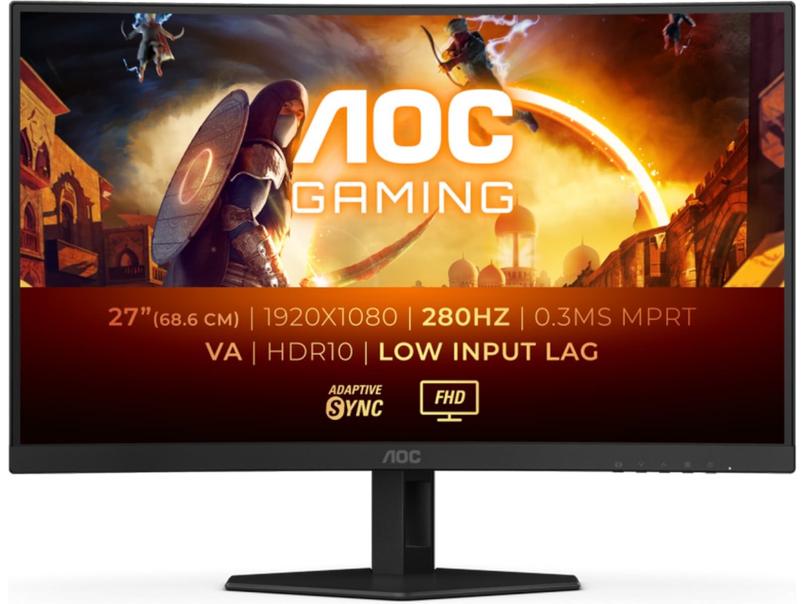 AOC 27" Curved gamingskjerm C27G4ZXE Skjermer