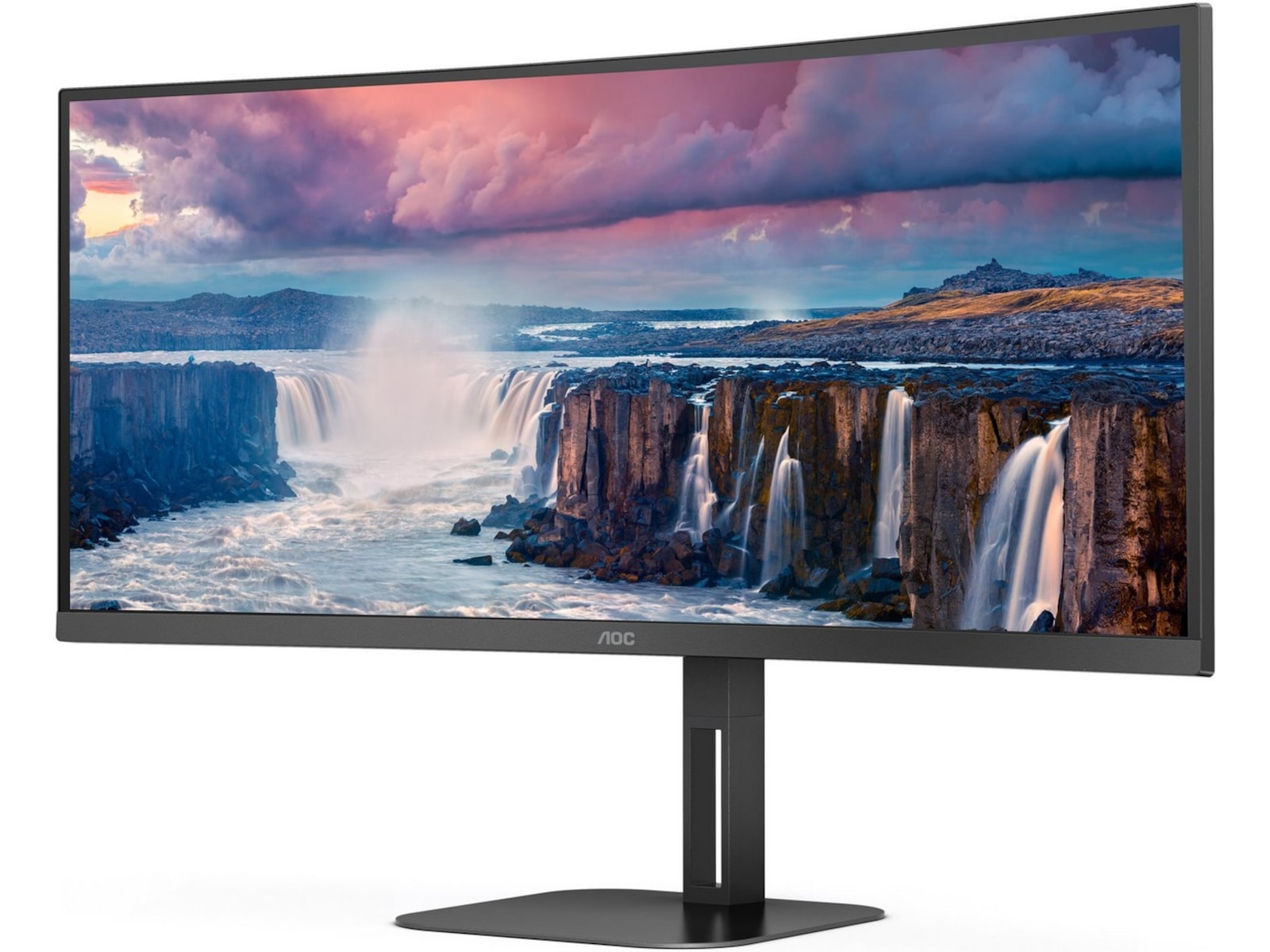 AOC 34" curved skjerm CU34V5C/BK/23 Skjermer