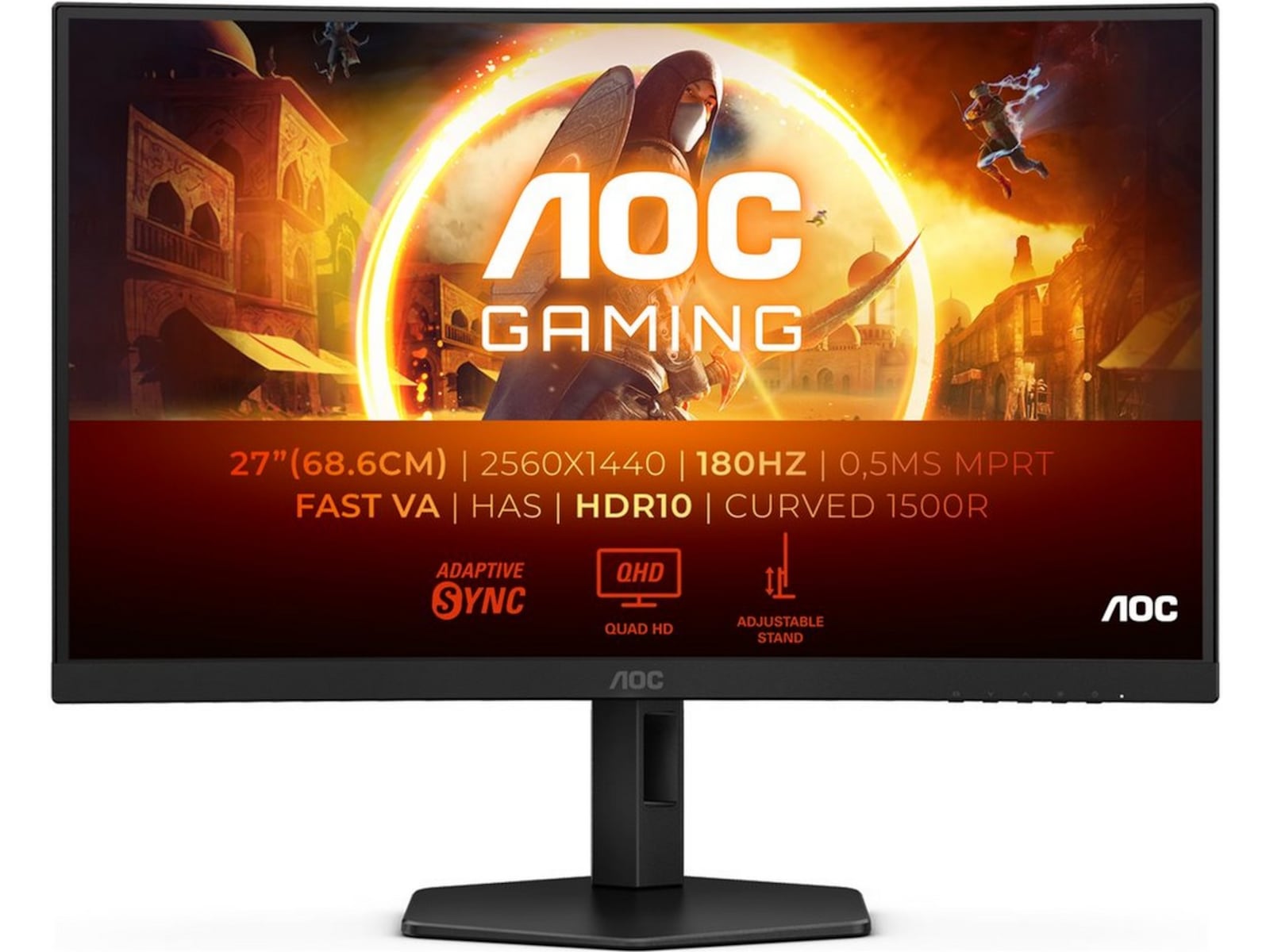 AOC 27" curved gamingskjerm CQ27G4X Skjermer