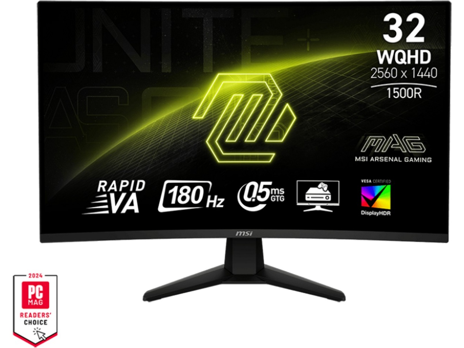 MSI 32" curved gamingskjerm MAG 32CQ6F Skjermer
