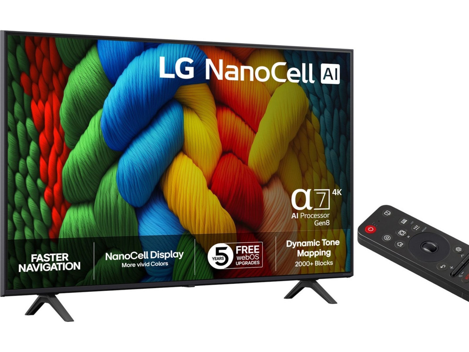 LG 50'' Nano AI 4K 50NANO80A (2025) 50 - 59 tommer TV