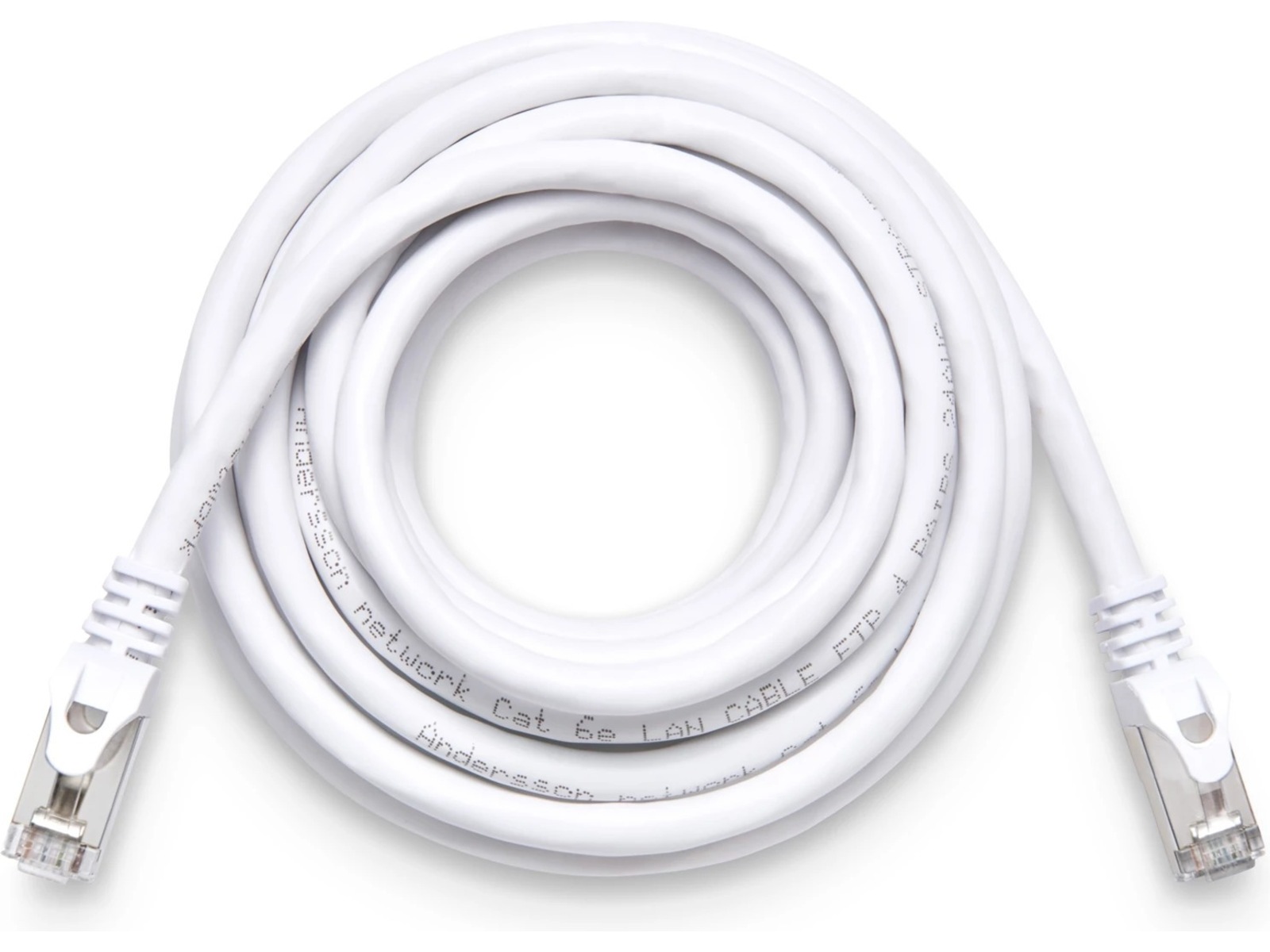 Nettverkskabel CAT6e 3m (hvit) Nettverkskabler