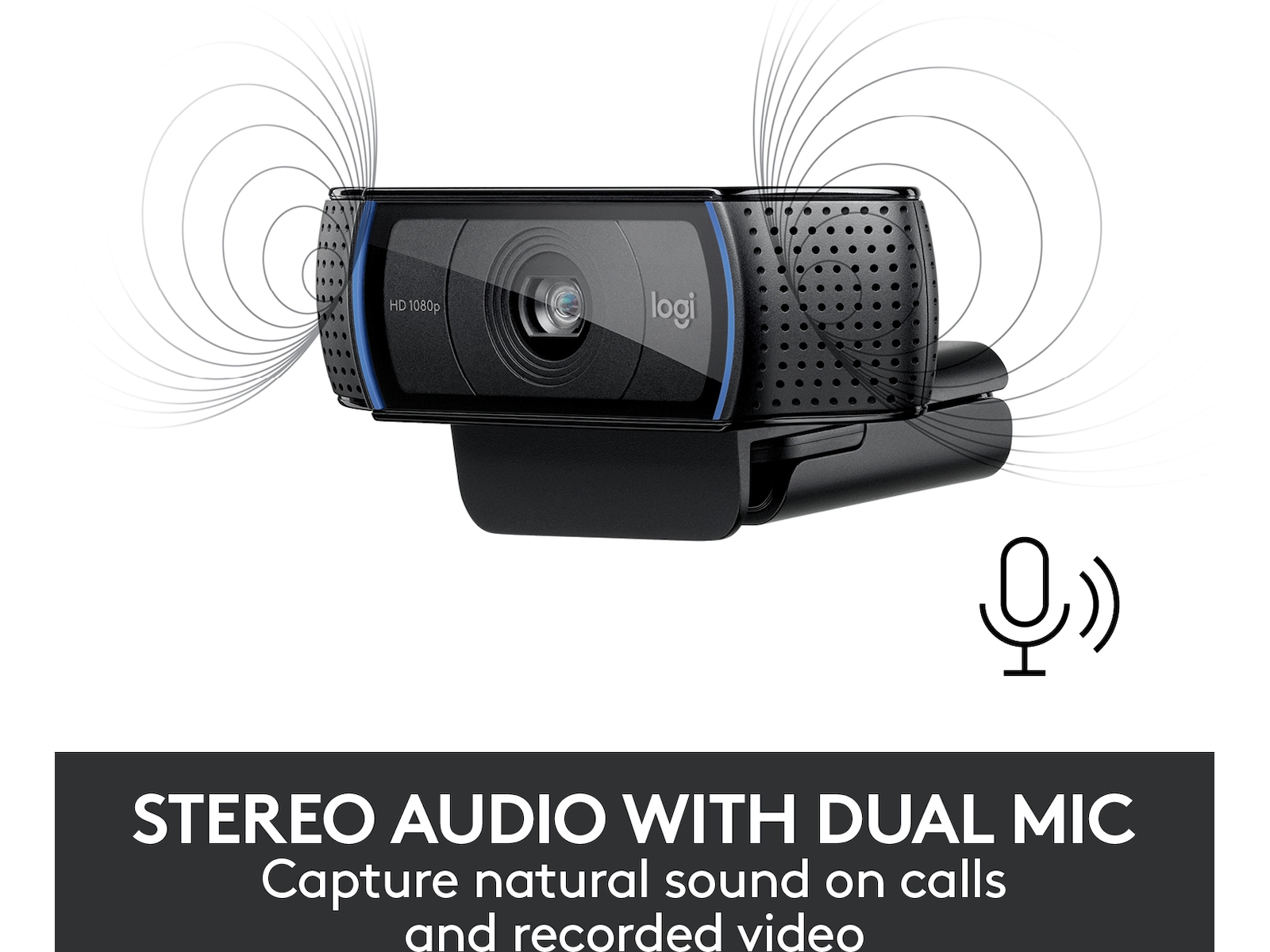 Logitech C920e HD webkamera sort Webkamera