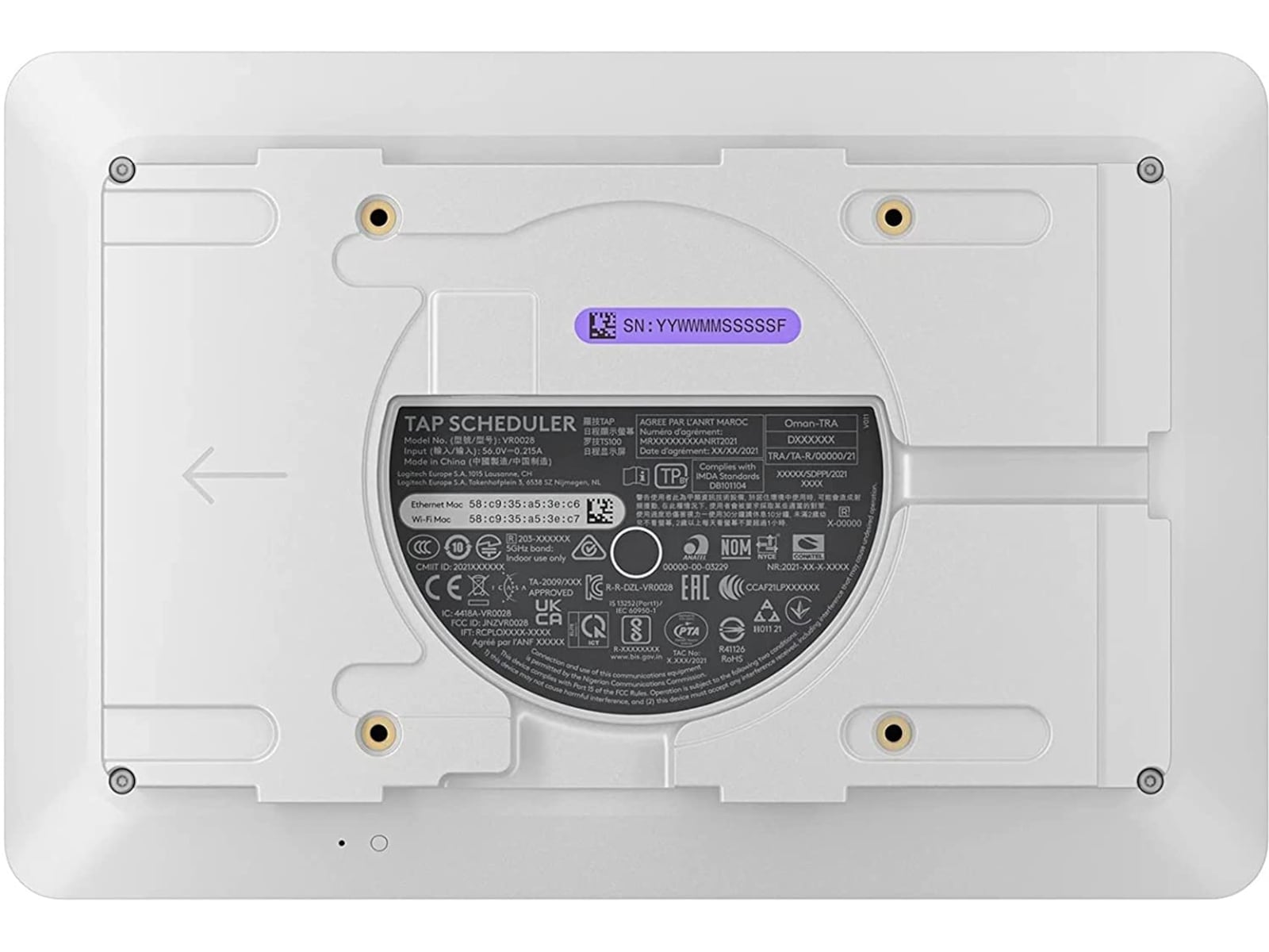 Logitech TAP Scheduler (hvit) Videokonferanse