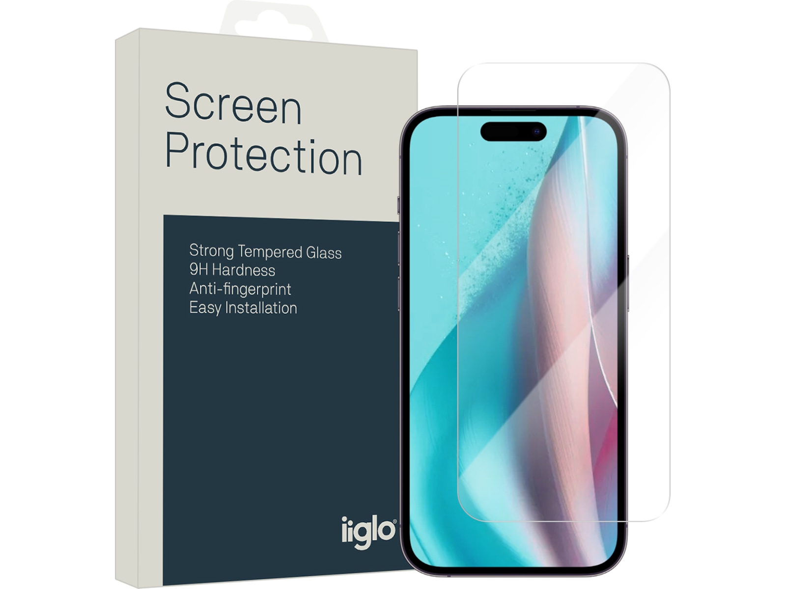 iiglo iPhone 16 Plus / 15 Plus Skjermbeskytter Skjermbeskyttelse