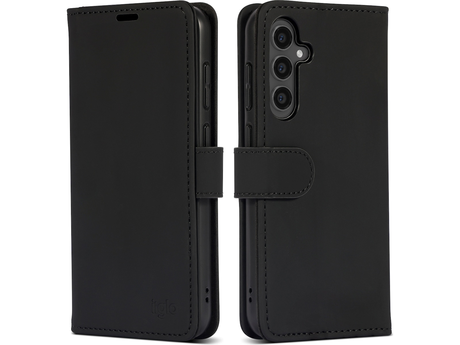 iiglo Galaxy S23 FE Lommebokdeksel (sort) Deksel til mobiltelefon