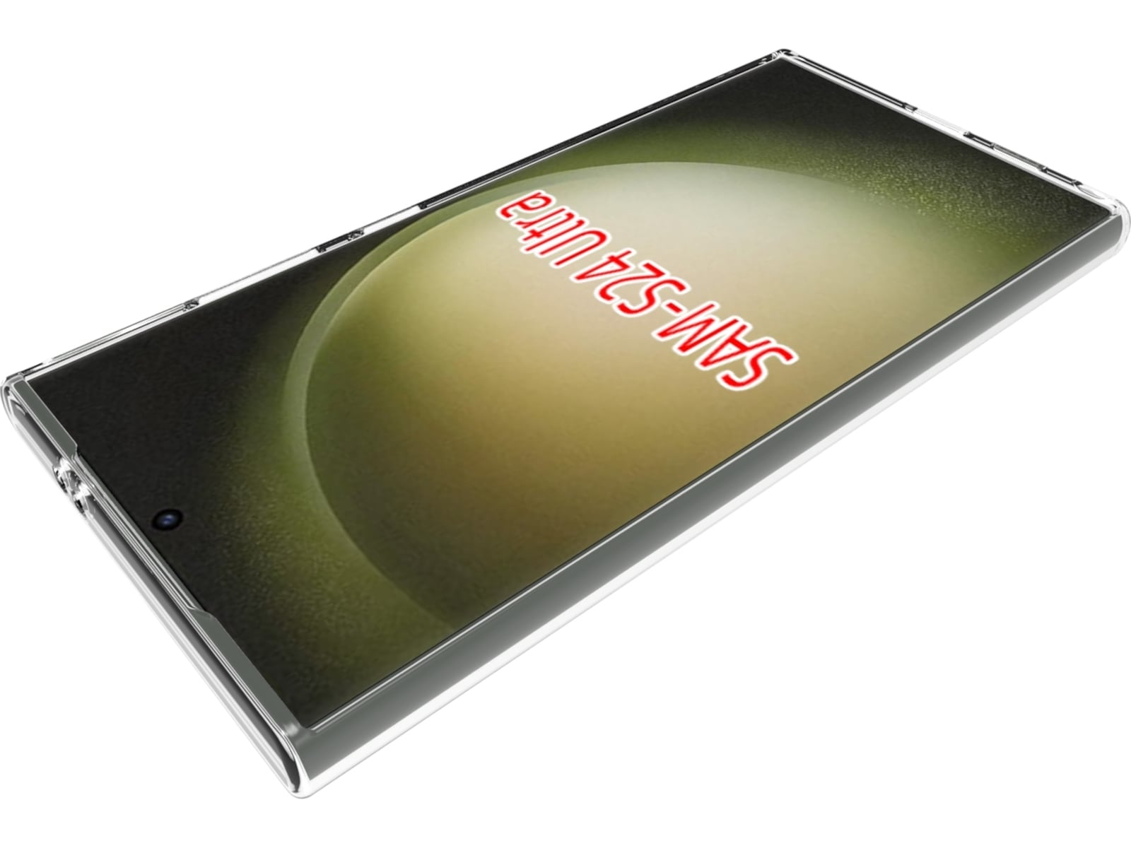 iiglo Galaxy S24 Ultra Silikondeksel (gjennomsiktig) Deksel til mobiltelefon