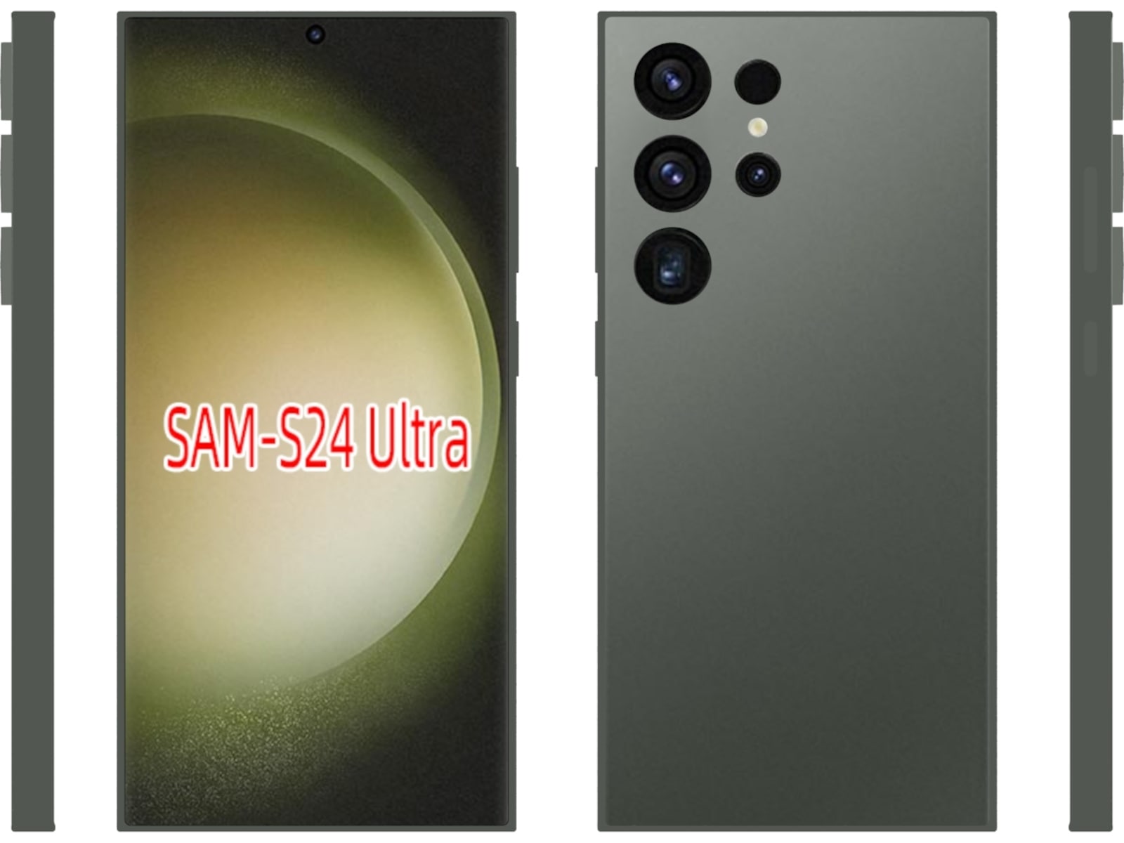 iiglo Galaxy S24 Ultra Silikondeksel (gjennomsiktig) Deksel til mobiltelefon