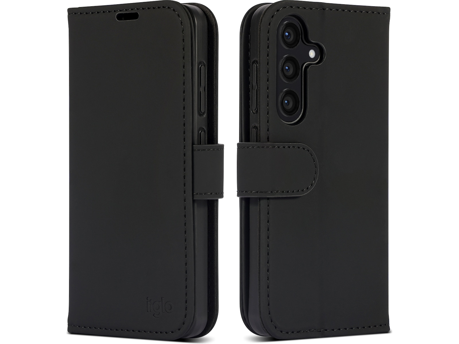 iiglo Galaxy S24 Lommebokdeksel (sort) Deksel til mobiltelefon